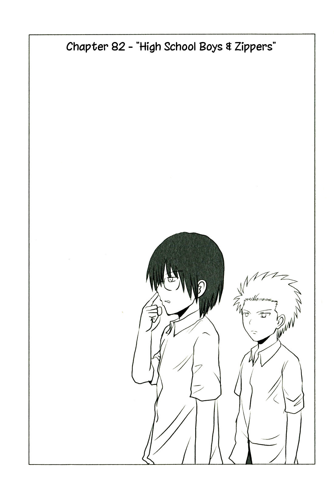 Danshi Koukousei no Nichijou Chapter 82 page 7 - Chapter 82: Highschool Boys And Zippers