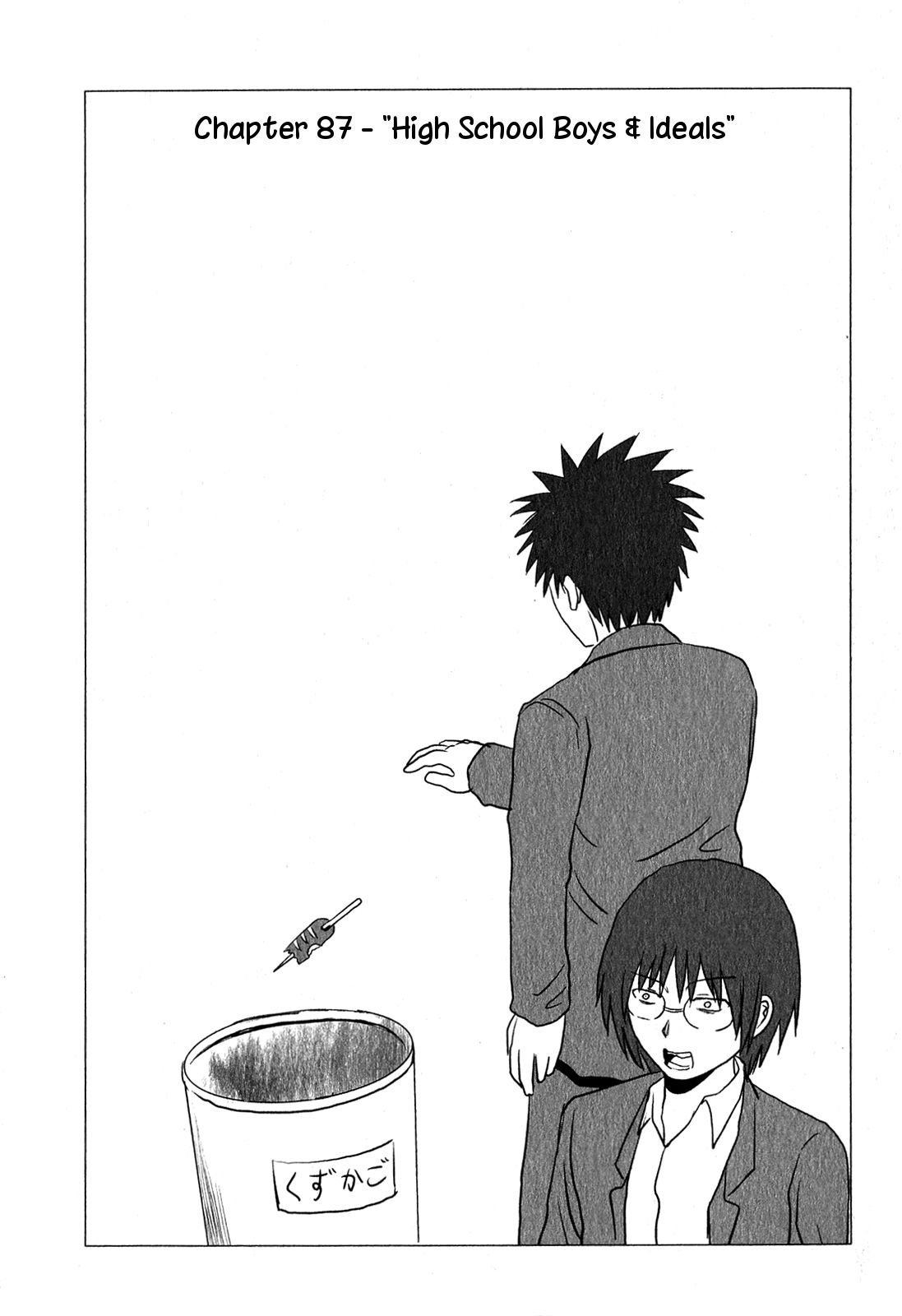 Danshi Koukousei no Nichijou Chapter 87 page 1 - Chapter 87: Highschool Boys And Ideals