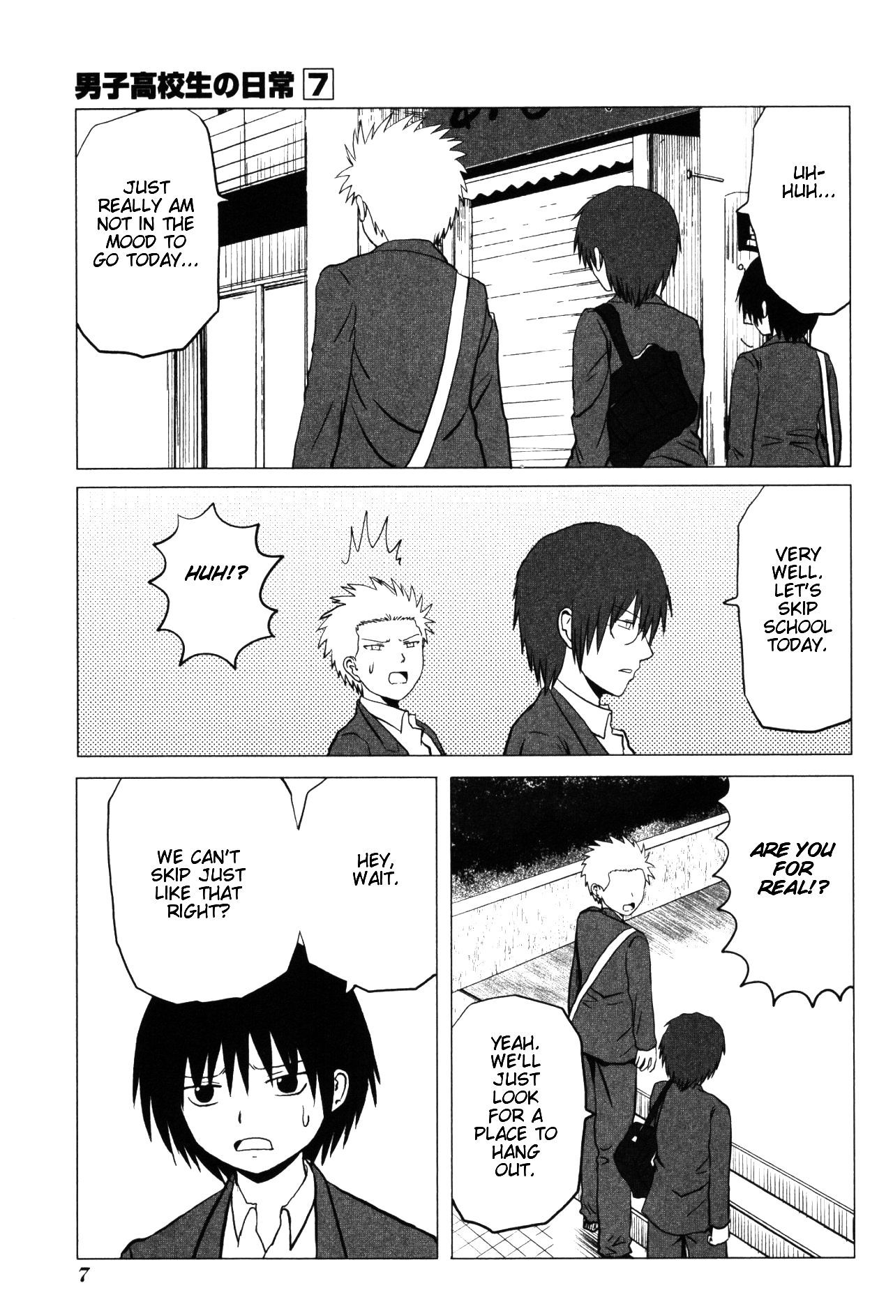 Danshi Koukousei no Nichijou Chapter 95 page 10 - Chapter 95: Highschool Boys And Truancy