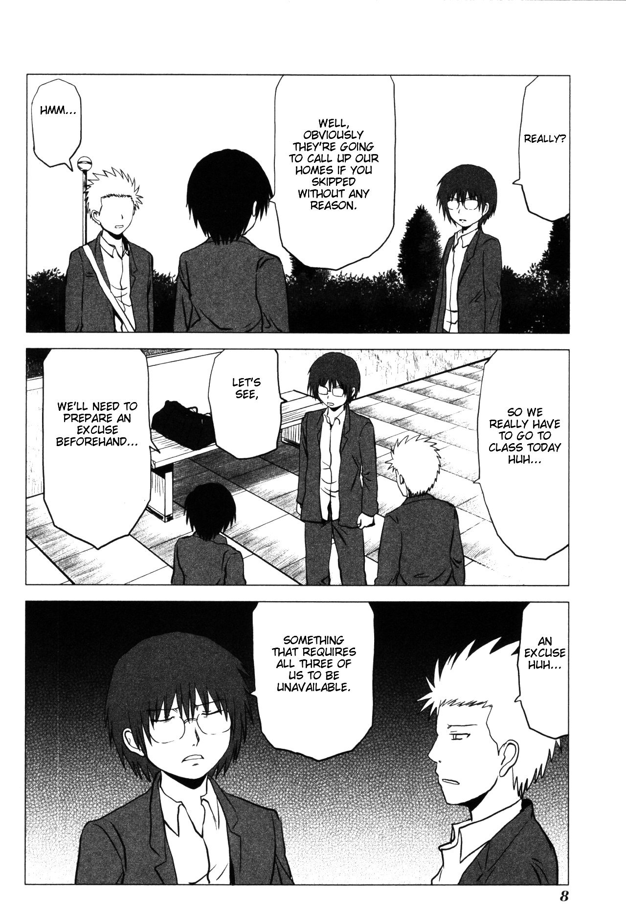 Danshi Koukousei no Nichijou Chapter 95 page 11 - Chapter 95: Highschool Boys And Truancy