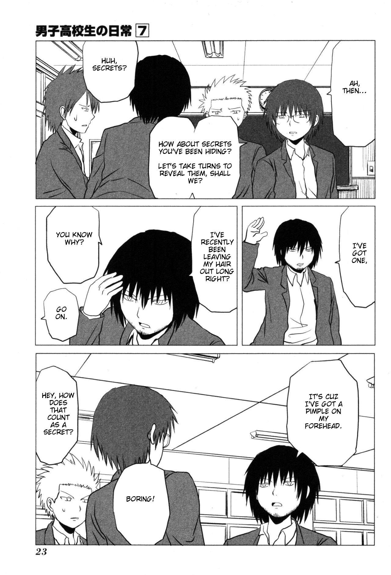 Danshi Koukousei no Nichijou Chapter 97 page 3 - Chapter 97: Highschool Boys And Secrets