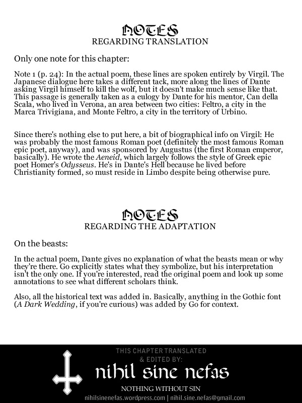 Dante Shinkyoku Chapter 1 page 36 - Chapter 1: Inferno I - The Dark Forest of Firenze