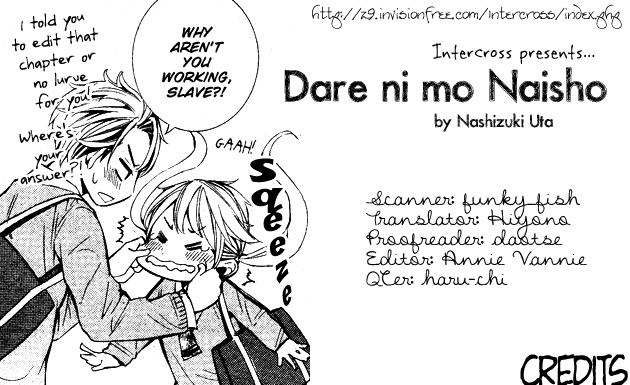 Dare nimo Naisho (NASHIZUKI Uta) Chapter 0.2 page 1 - Chapter 0 v2 : [Oneshot]