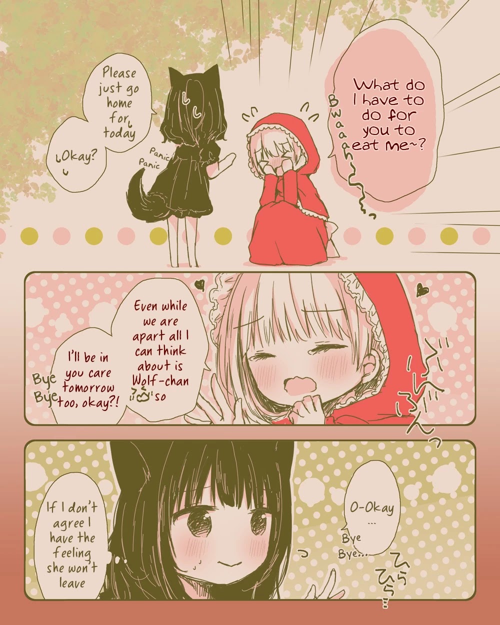 Daring Little Red Riding Hood and Herbivorous Wolf-chan Chapter 1 page 3 - Chapter 1: 1-8