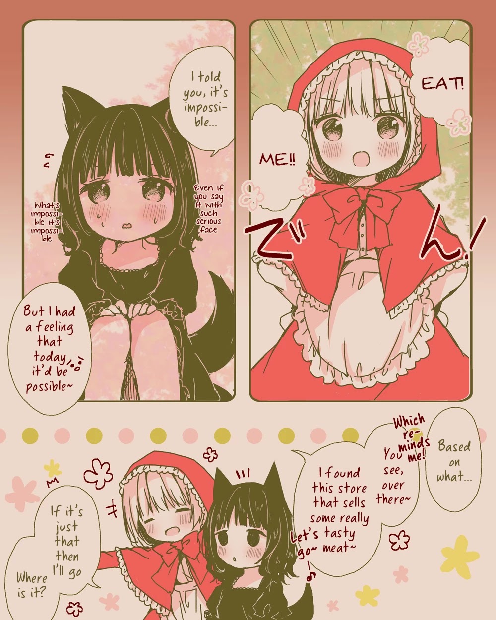 Daring Little Red Riding Hood and Herbivorous Wolf-chan Chapter 1 page 4 - Chapter 1: 1-8