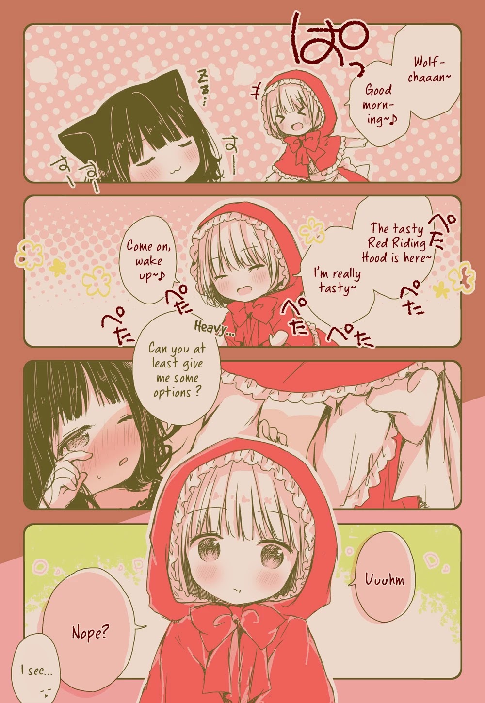 Daring Little Red Riding Hood and Herbivorous Wolf-chan Chapter 1 page 5 - Chapter 1: 1-8
