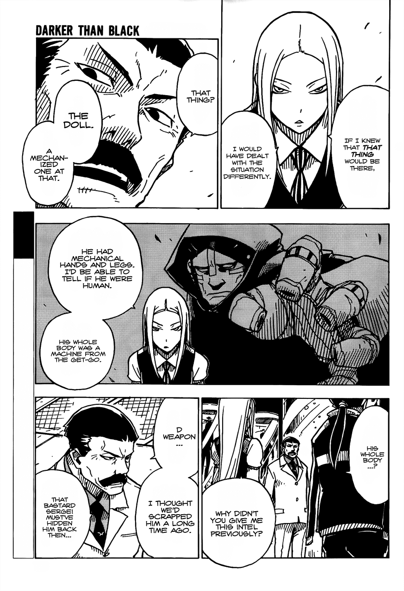 Darker Than Black: Shikkoku no Hana Chapter 16 page 3 - Chapter 16: Catalyst
