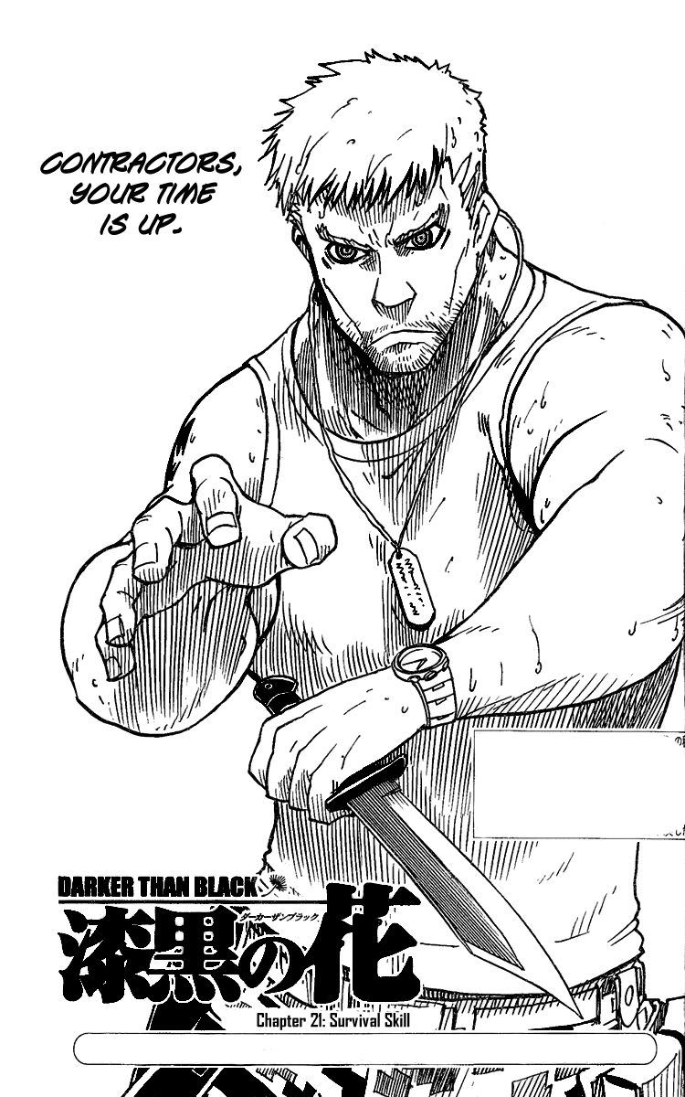 Darker Than Black: Shikkoku no Hana Chapter 21 page 1 - Chapter 21: Survival Skill