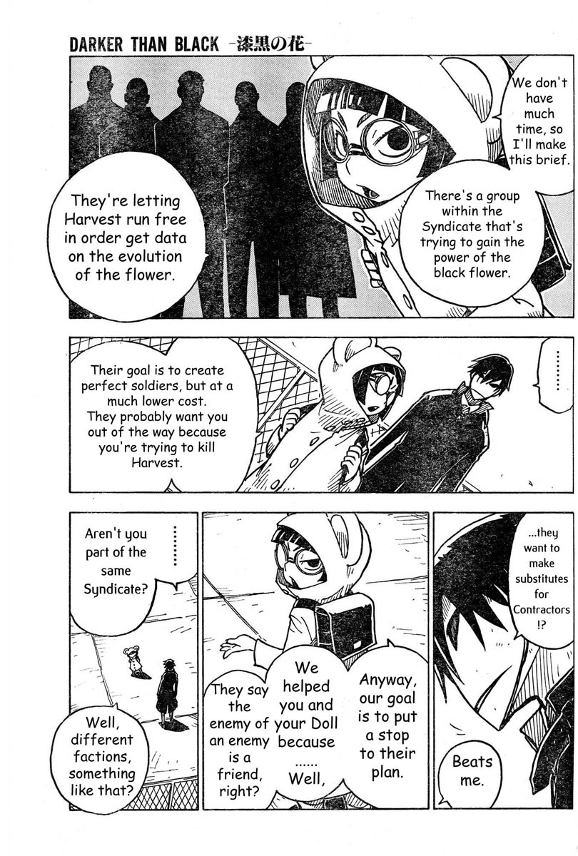 Darker Than Black: Shikkoku no Hana Chapter 9 page 18 - Chapter 9: Parcel and Champ