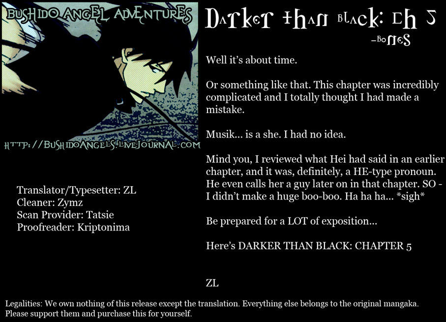 Darker than Black Chapter 5 page 4 - Chapter 5