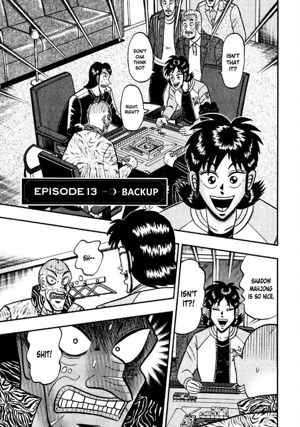 Darkness of Mahjong Fighter Mamiya Chapter 13 page 1 - Chapter 13: Backup