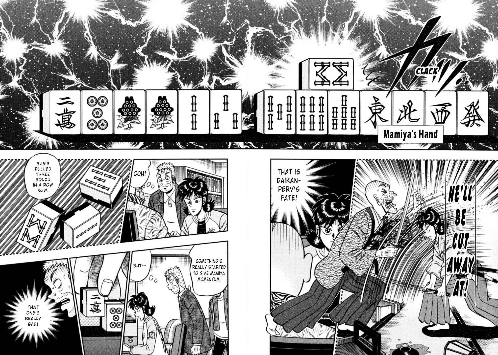 Darkness of Mahjong Fighter Mamiya Chapter 20 page 6 - Chapter 20: Dynamic Lift