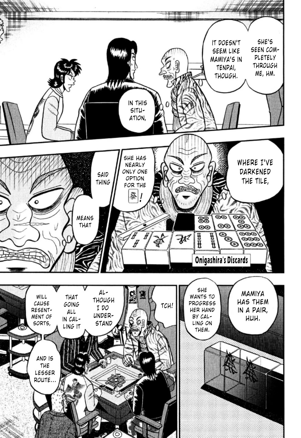 Darkness of Mahjong Fighter Mamiya Chapter 21 page 14 - Chapter 21: Land Mine