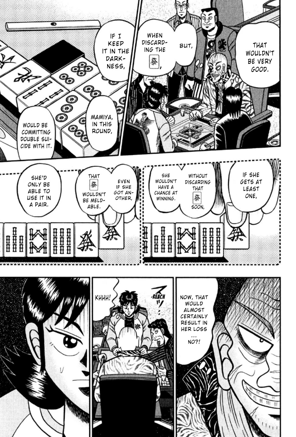 Darkness of Mahjong Fighter Mamiya Chapter 21 page 9 - Chapter 21: Land Mine