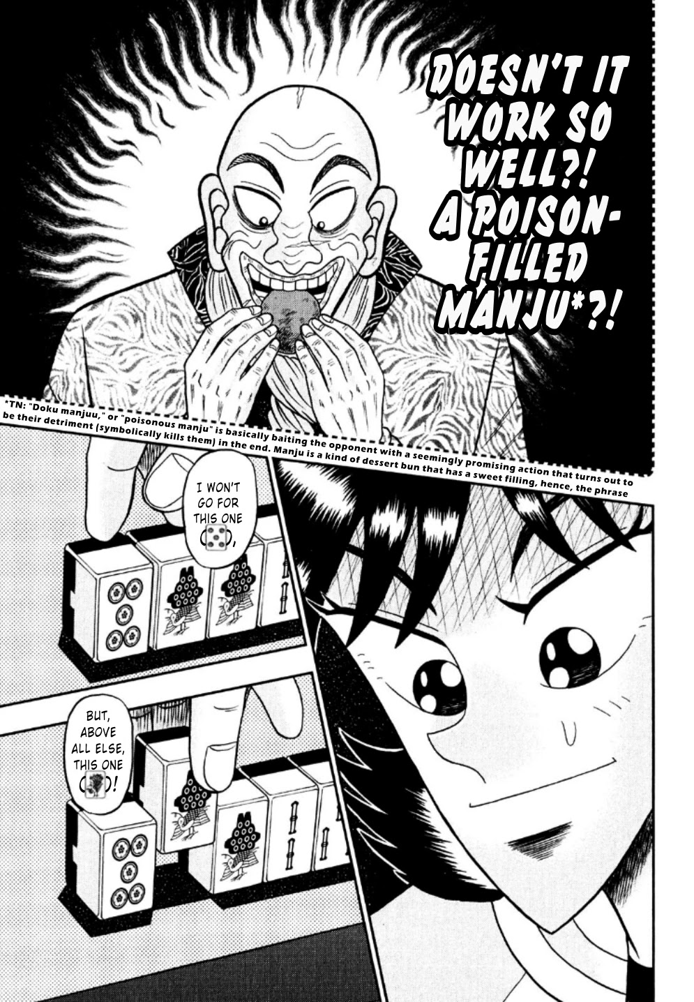 Darkness of Mahjong Fighter Mamiya Chapter 23 page 15 - Chapter 23: Poisonous Manju