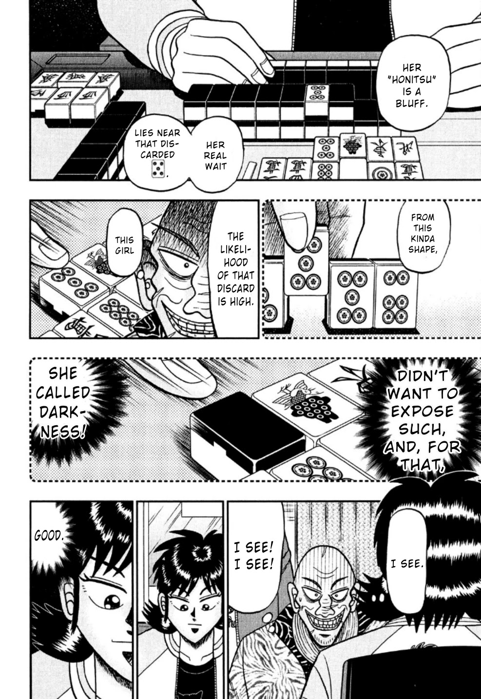 Darkness of Mahjong Fighter Mamiya Chapter 24 page 14 - Chapter 24: Sense