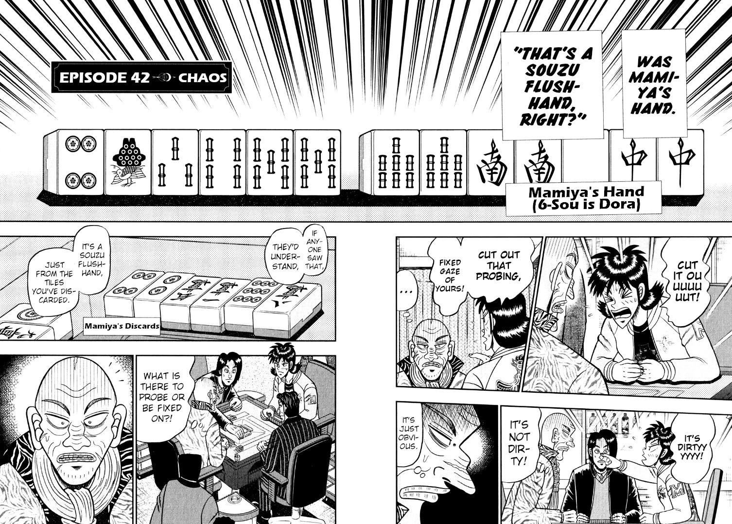 Darkness of Mahjong Fighter Mamiya Chapter 42 page 2 - Chapter 42: Chaos