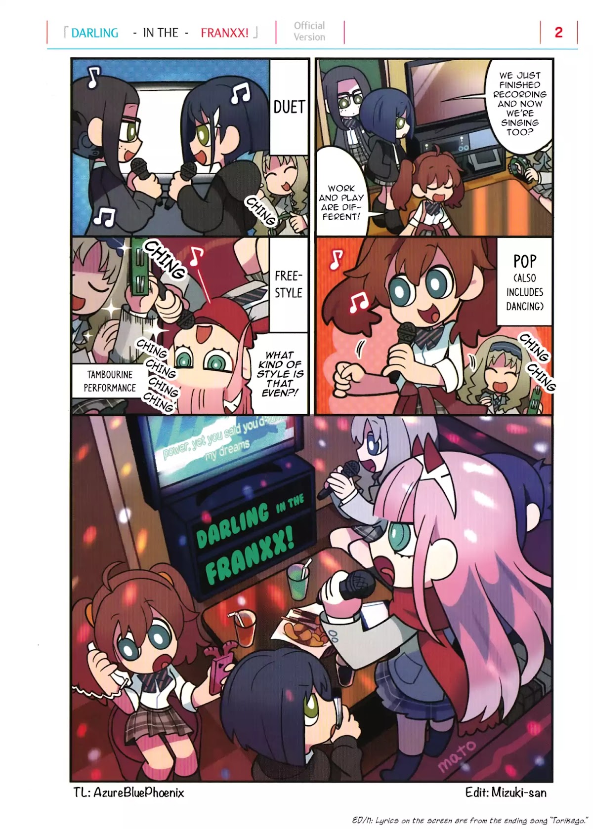 Darling in the FranXX! - 4-koma Chapter 75 page 1 - Chapter 75: BD & DVD Booklet Special 2