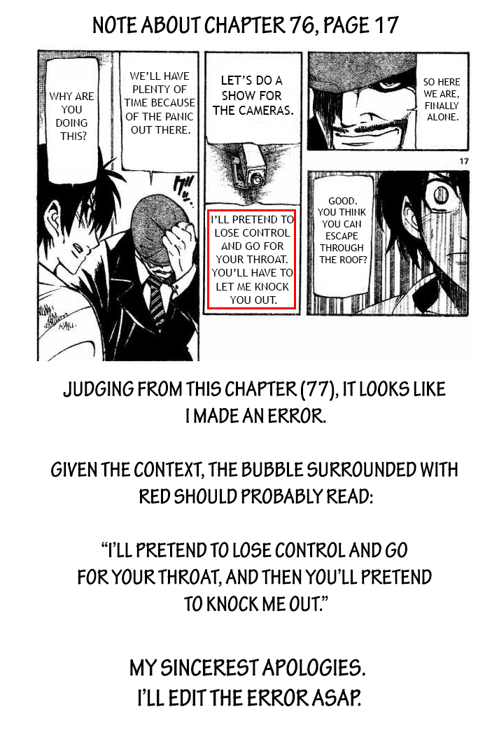 Darren Shan Chapter 77.2 page 19 - Chapter 77 v2 : Misunderstanding