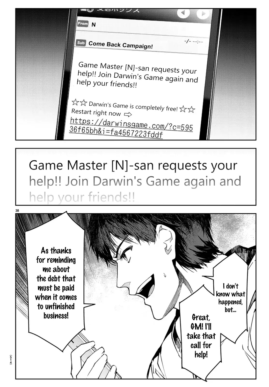 Darwin's Game Chapter 76 page 38 - Chapter 76