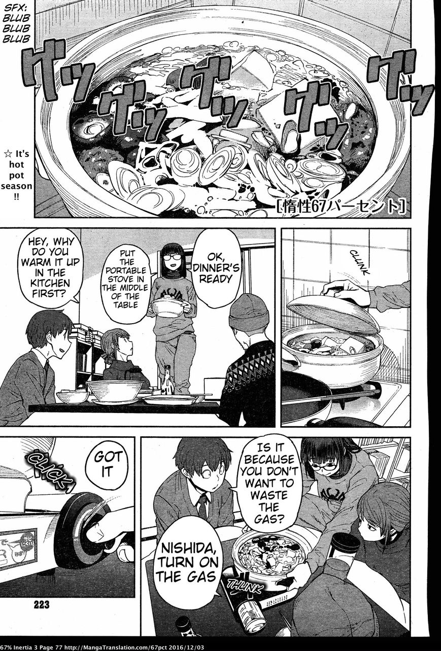 Dasei 67 Percent Chapter 30 page 1 - Chapter 30 : Hot Pot in the Dark