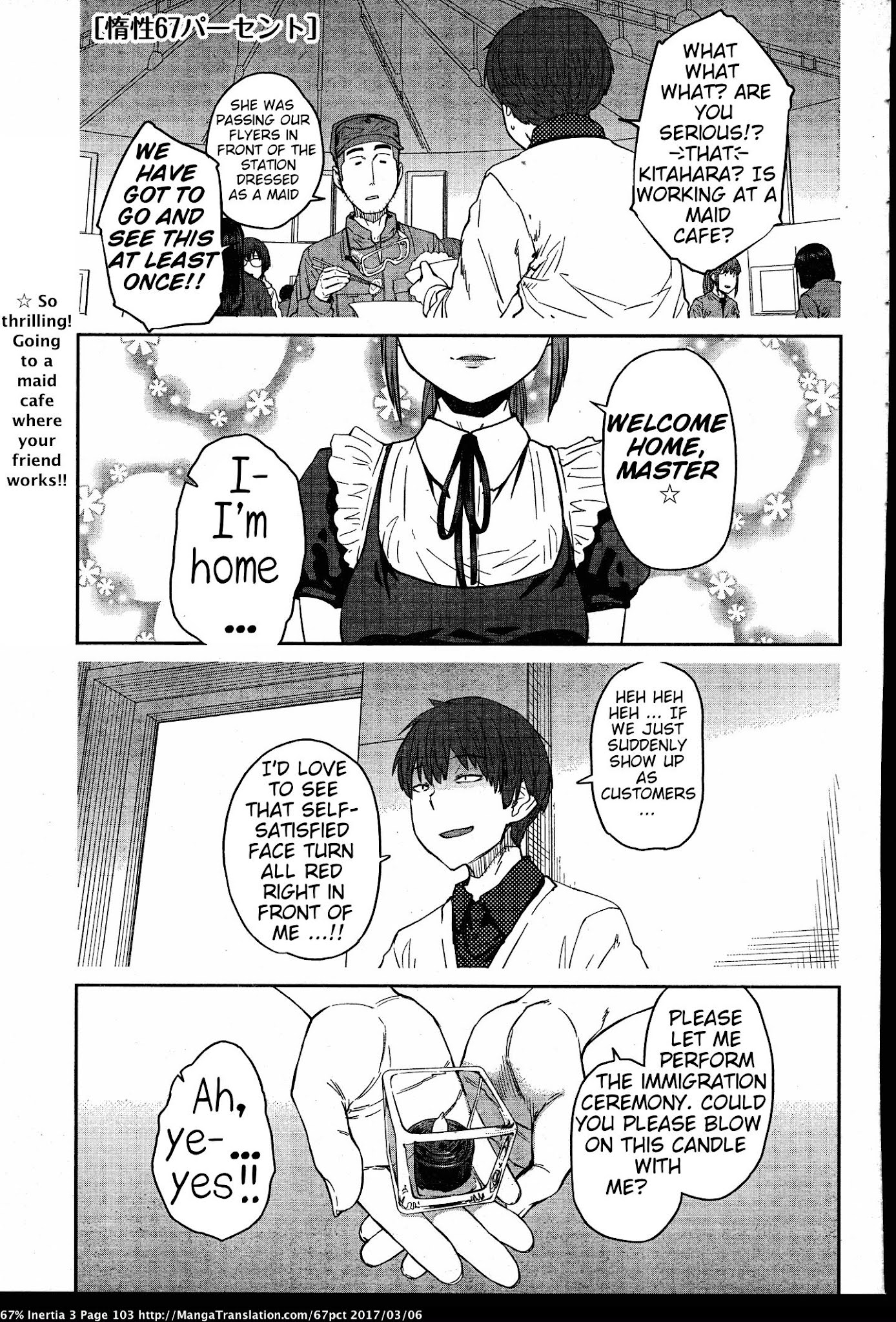 Dasei 67 Percent Chapter 32 page 2 - Chapter 32: Let's go to a Maid Cafe