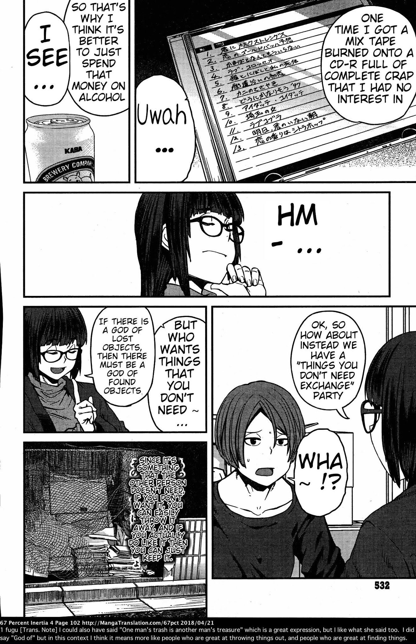 Dasei 67 Percent Chapter 43 page 4 - Chapter 43: I don't need it, but not enough to throw it out