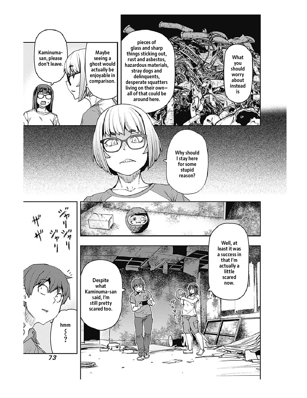 Dasei 67 Percent Chapter 71 page 12 - Chapter 71: I'm Scared When Strangers Show Up