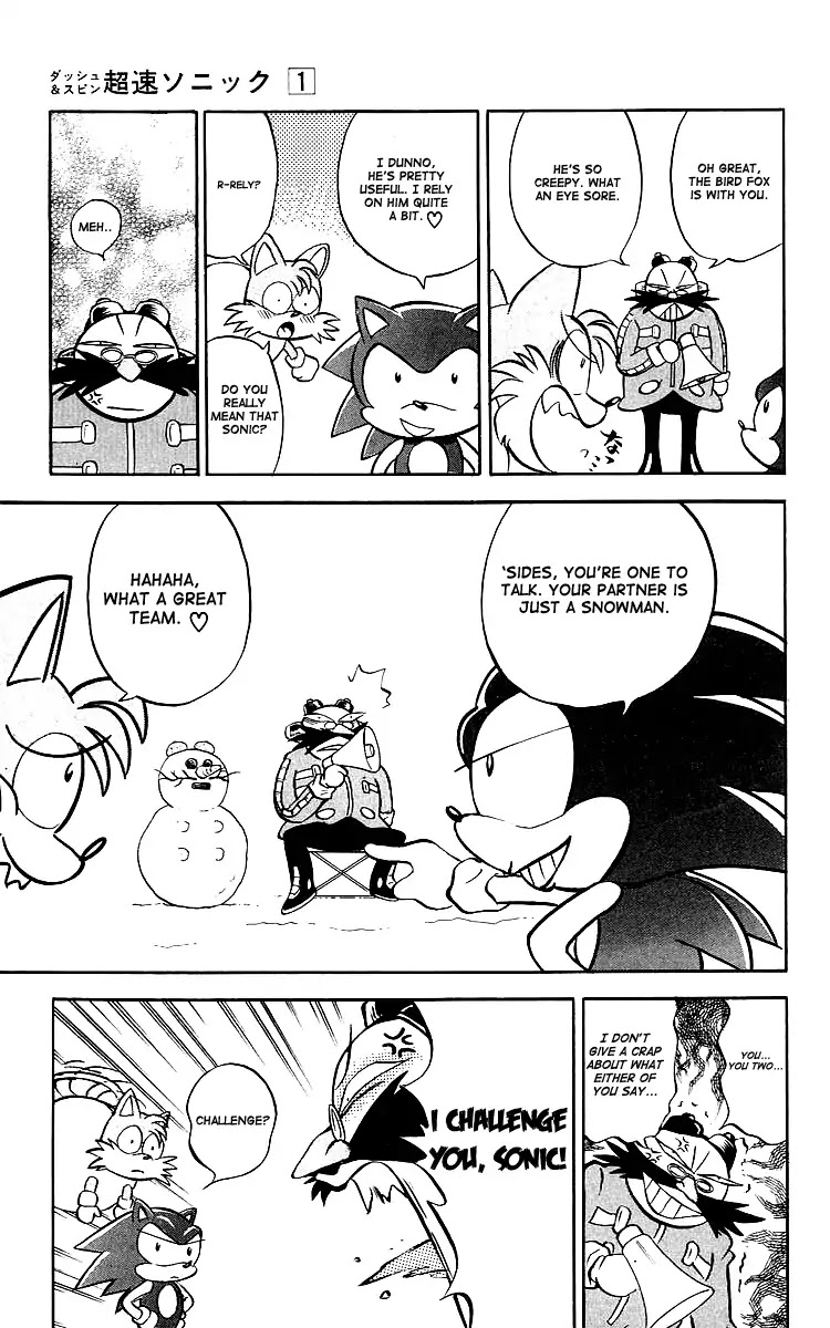 Dash & Spin Chousoku Sonic Chapter 2 page 6 - Chapter 2: Which is a good combo?