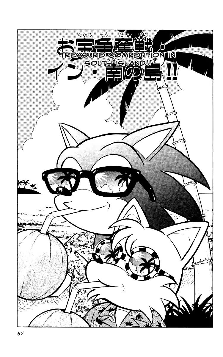 Dash & Spin Chousoku Sonic Chapter 4 page 1 - Chapter 4: Treasure competition in South Island!