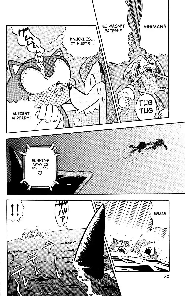 Dash & Spin Chousoku Sonic Chapter 4 page 16 - Chapter 4: Treasure competition in South Island!