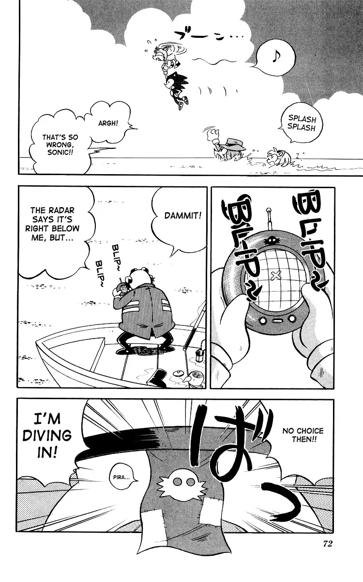 Dash & Spin Chousoku Sonic Chapter 4 page 6 - Chapter 4: Treasure competition in South Island!