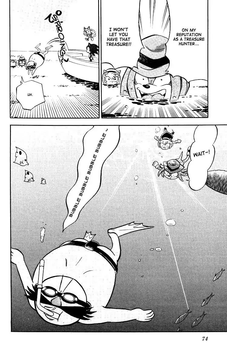 Dash & Spin Chousoku Sonic Chapter 4 page 8 - Chapter 4: Treasure competition in South Island!