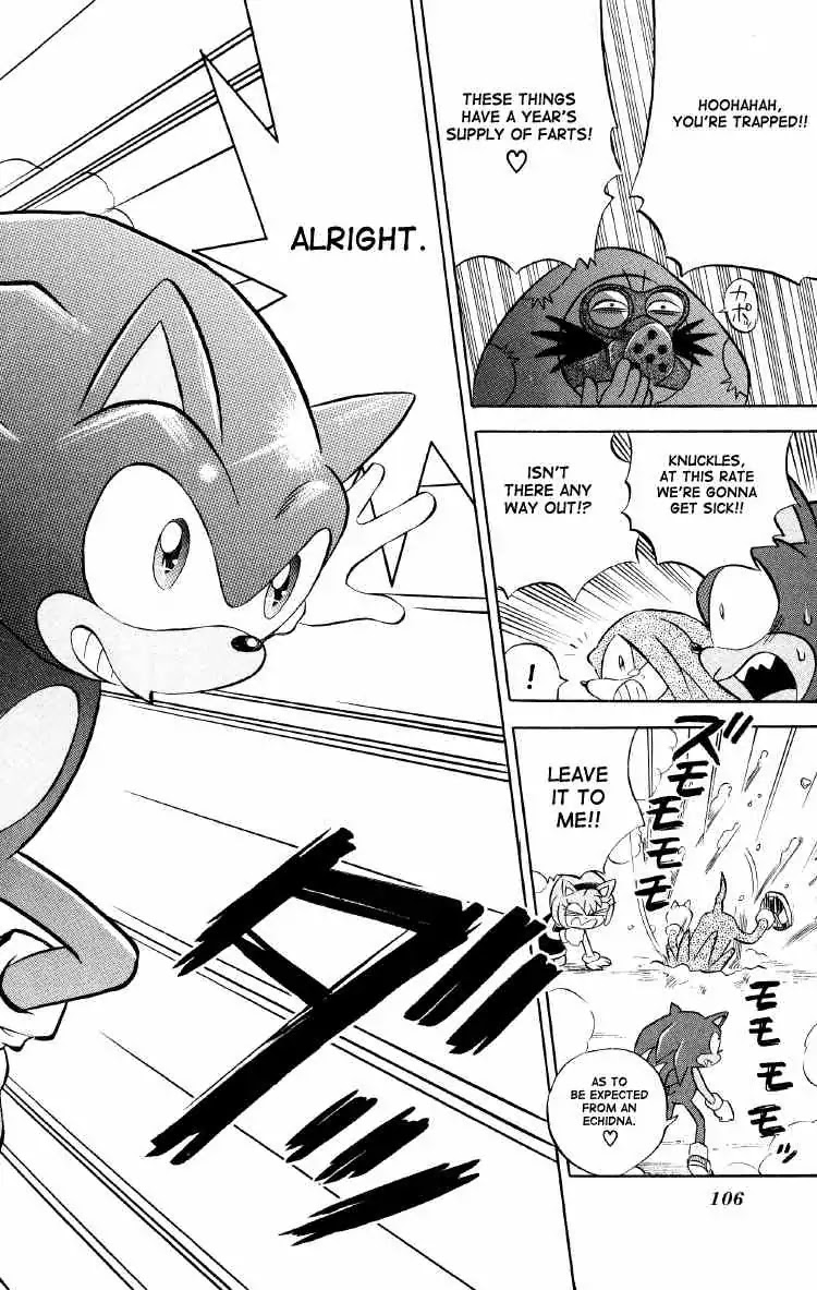 Dash & Spin Chousoku Sonic Chapter 5 page 18 - Chapter 5: Terror! The wandering mushroom man