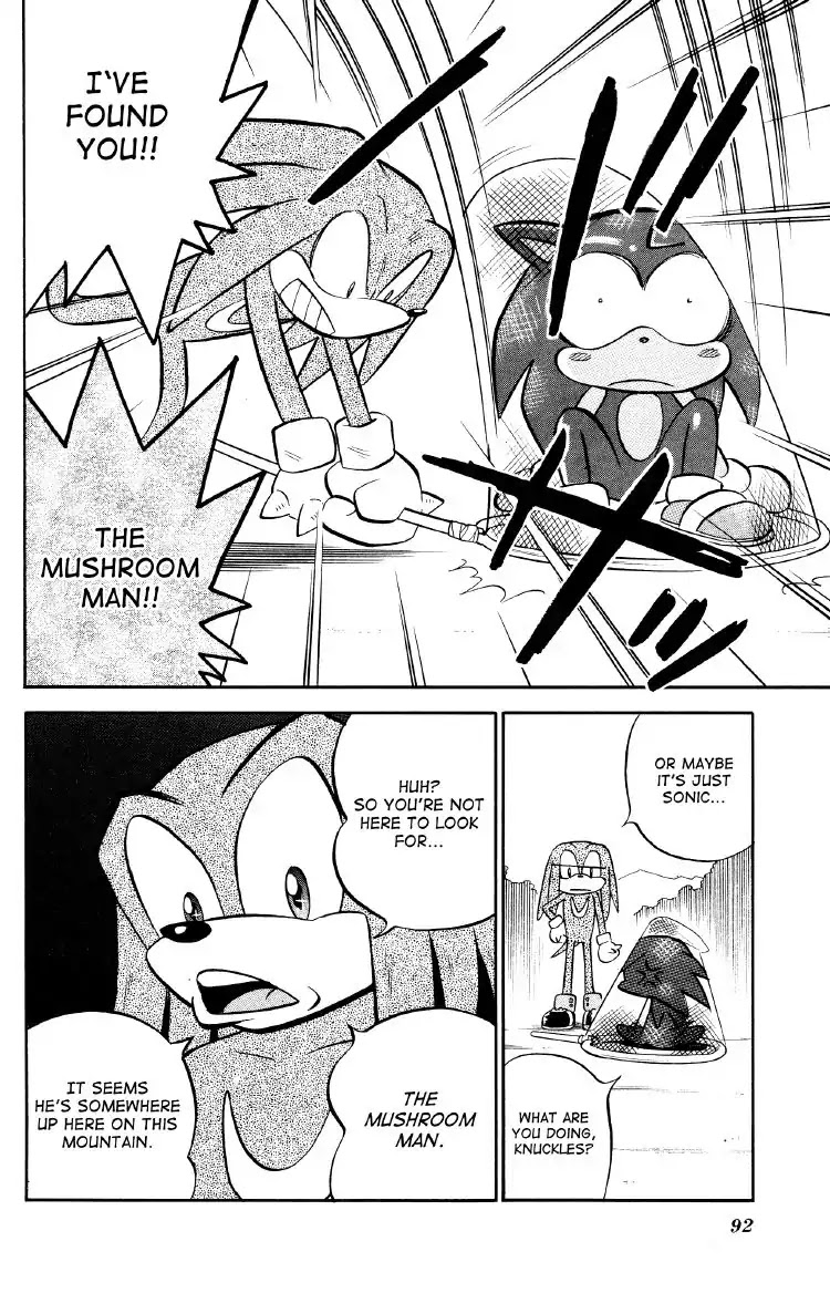 Dash & Spin Chousoku Sonic Chapter 5 page 4 - Chapter 5: Terror! The wandering mushroom man