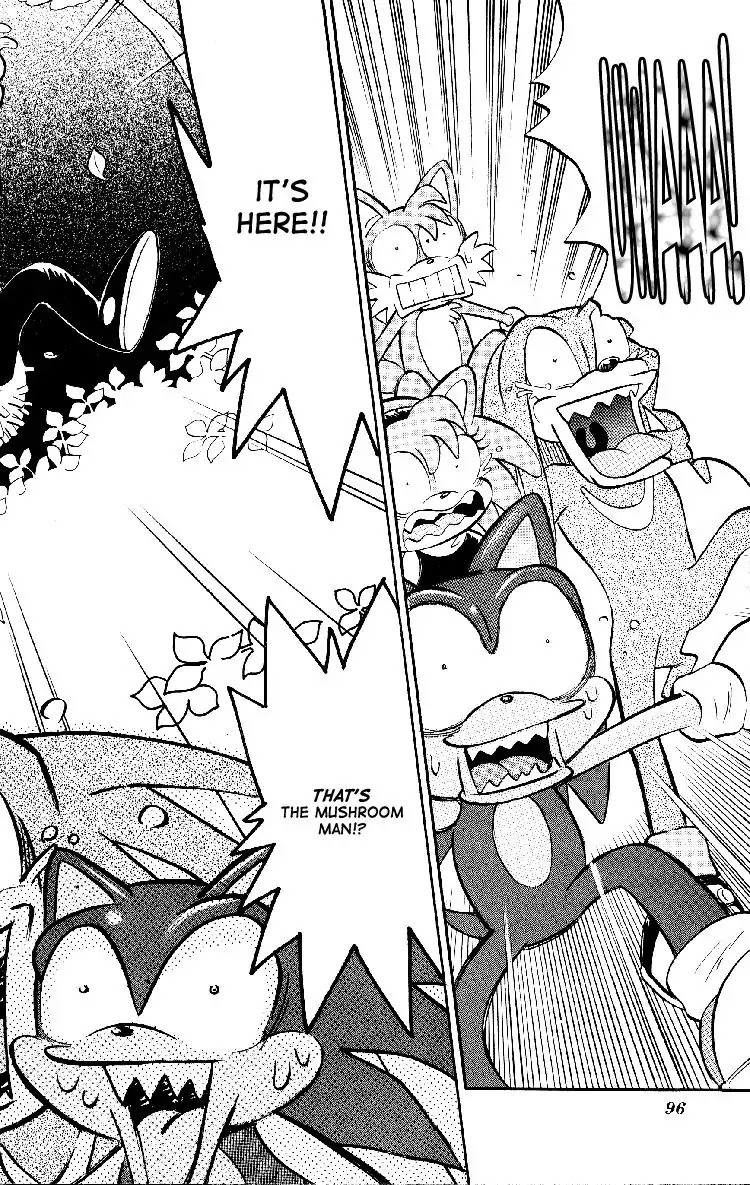 Dash & Spin Chousoku Sonic Chapter 5 page 8 - Chapter 5: Terror! The wandering mushroom man