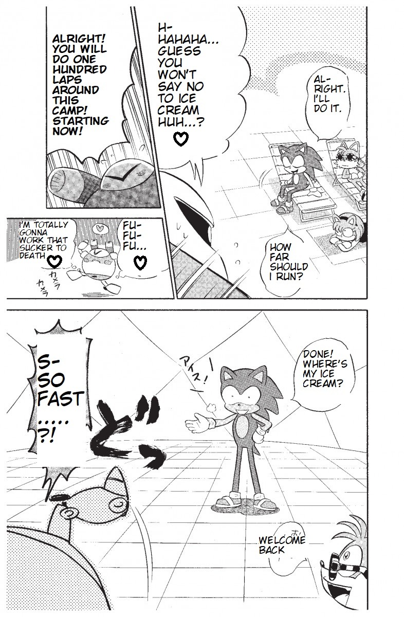 Dash & Spin Chousoku Sonic Chapter 6 page 13 - Chapter 6: A Maiden's High-Tech Diet!!