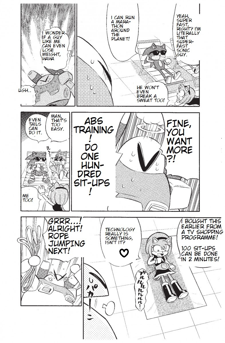 Dash & Spin Chousoku Sonic Chapter 6 page 14 - Chapter 6: A Maiden's High-Tech Diet!!
