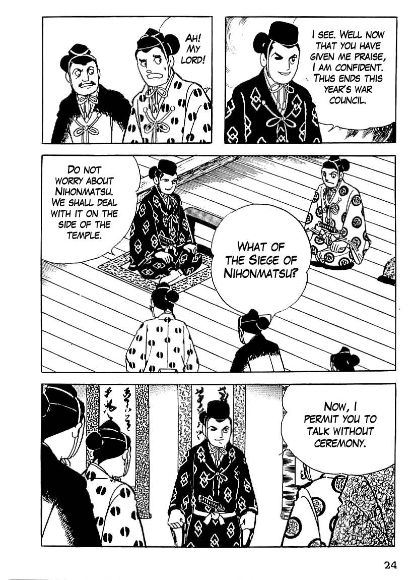 Date Masamune (YOKOYAMA Mitsuteru) Chapter 16 page 25 - Chapter 16: Council of War