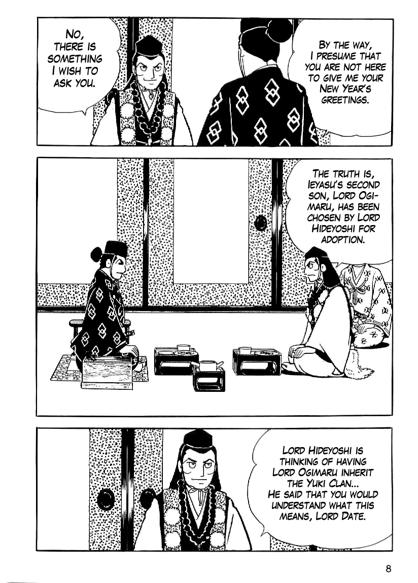 Date Masamune (YOKOYAMA Mitsuteru) Chapter 16 page 9 - Chapter 16: Council of War