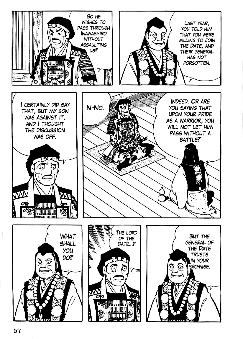 Date Masamune (YOKOYAMA Mitsuteru) Chapter 17 page 28 - Chapter 17: Attack as Fierce as Fire