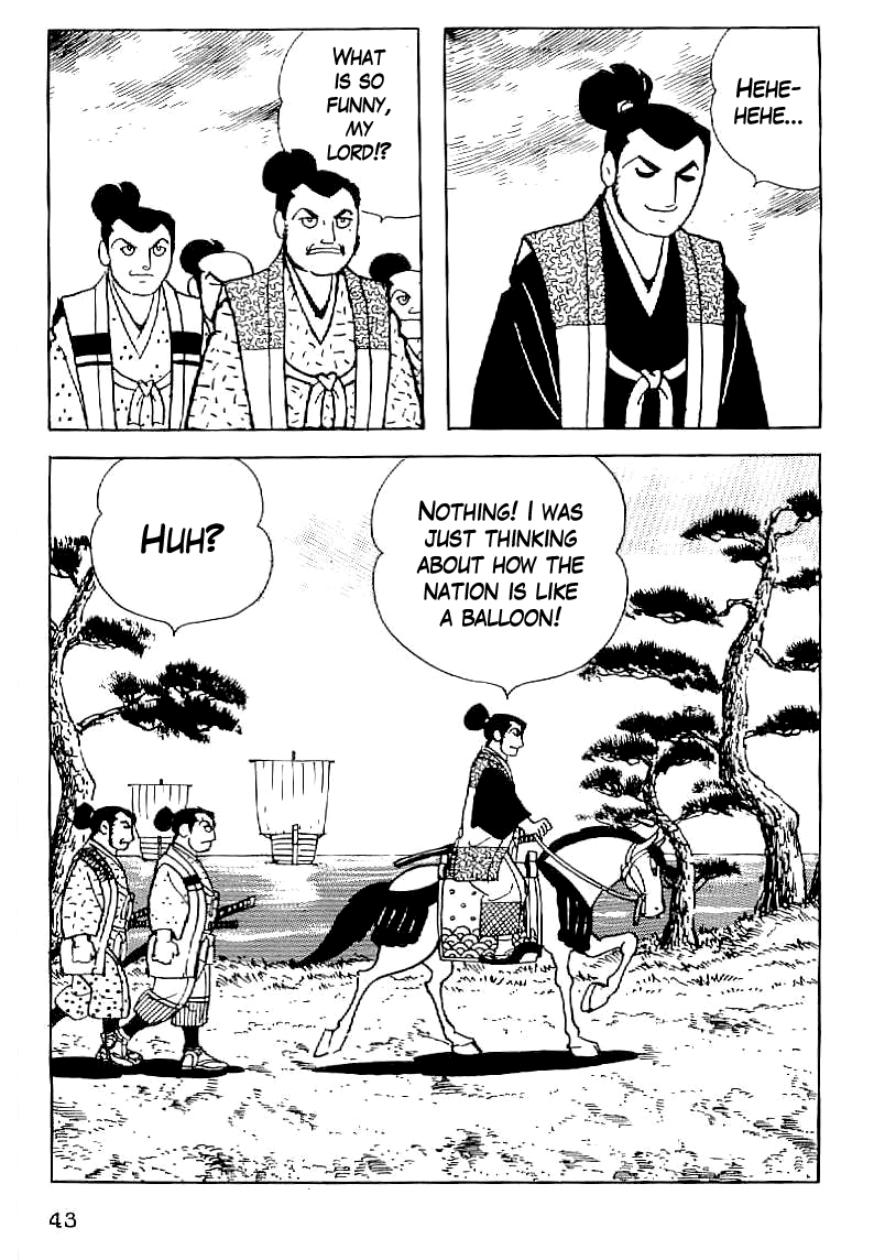 Date Masamune (YOKOYAMA Mitsuteru) Chapter 31 page 16 - Chapter 31: The Balloon of the Nation