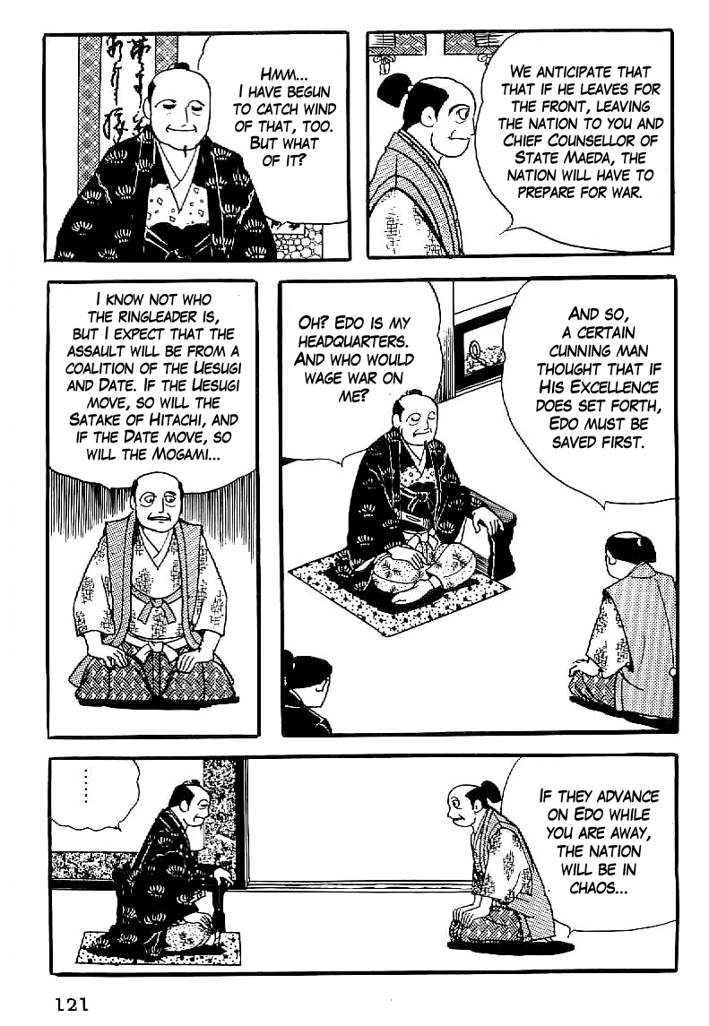 Date Masamune (YOKOYAMA Mitsuteru) Chapter 34 page 10 - Chapter 34: Reading the Nation