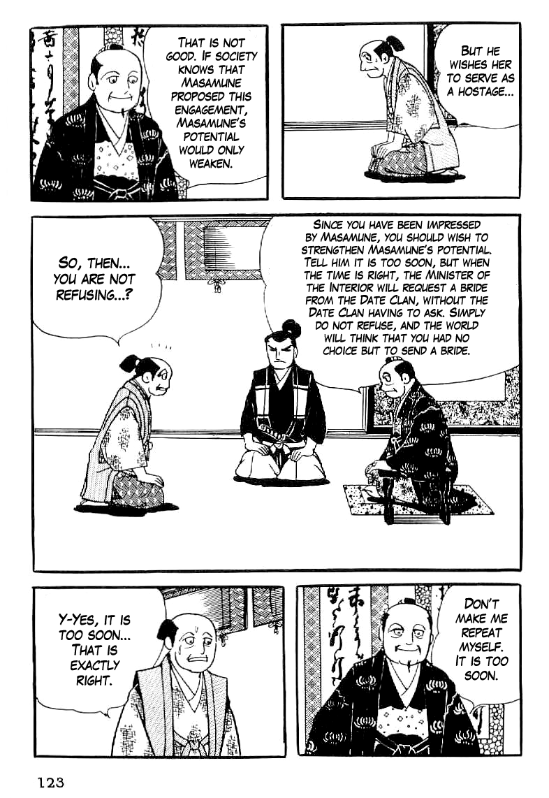 Date Masamune (YOKOYAMA Mitsuteru) Chapter 34 page 12 - Chapter 34: Reading the Nation
