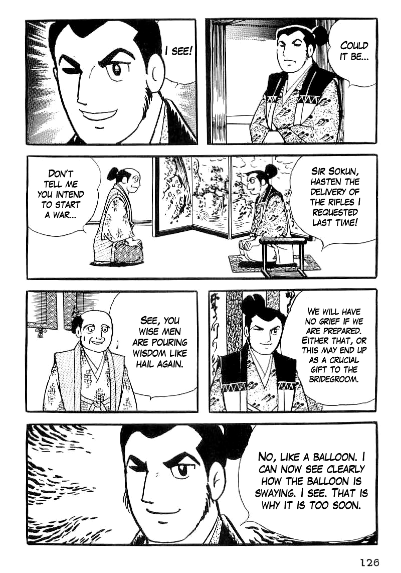 Date Masamune (YOKOYAMA Mitsuteru) Chapter 34 page 15 - Chapter 34: Reading the Nation