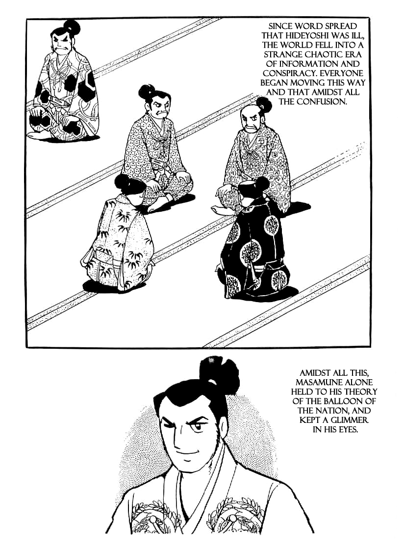 Date Masamune (YOKOYAMA Mitsuteru) Chapter 34 page 18 - Chapter 34: Reading the Nation