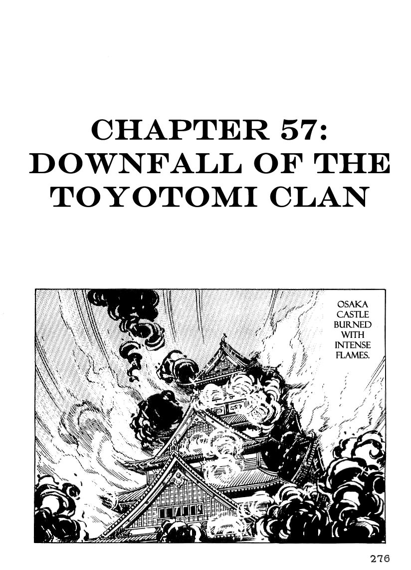 Date Masamune (YOKOYAMA Mitsuteru) Chapter 57 page 1 - Chapter 57: Downfall of the Toyotomi Clan