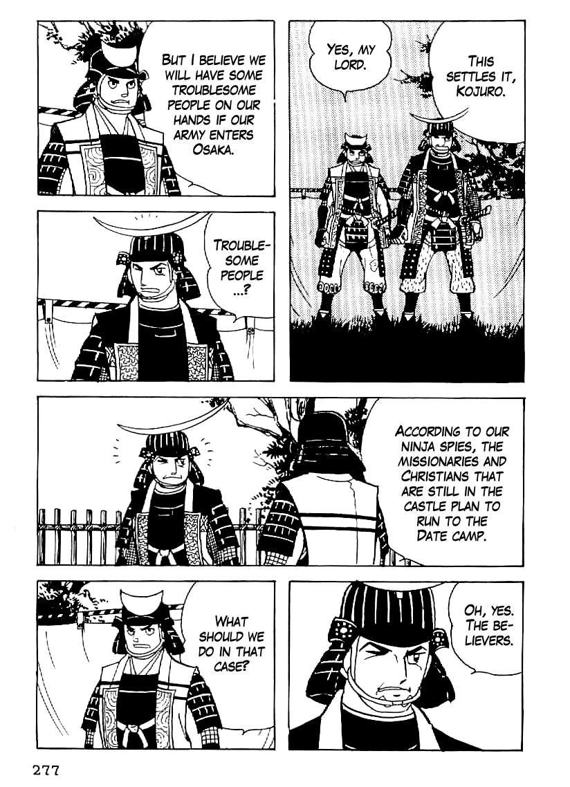Date Masamune (YOKOYAMA Mitsuteru) Chapter 57 page 2 - Chapter 57: Downfall of the Toyotomi Clan
