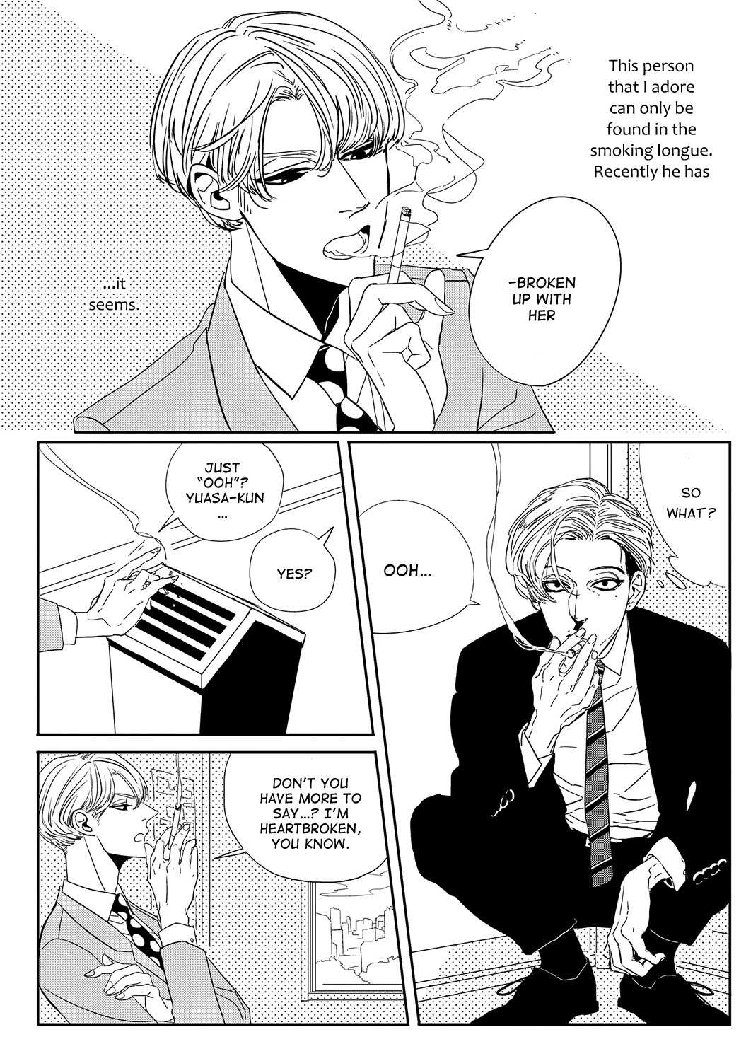 Datte, Oishii no ga Warui. Chapter 1 page 5 - Chapter 1: SMOKING ROOM