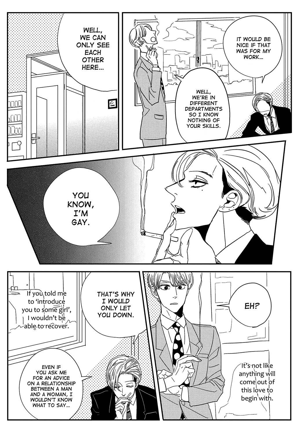 Datte, Oishii no ga Warui. Chapter 1 page 8 - Chapter 1: SMOKING ROOM